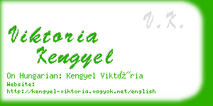 viktoria kengyel business card